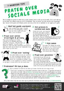 Omslag tipsheet Praten over sociale media